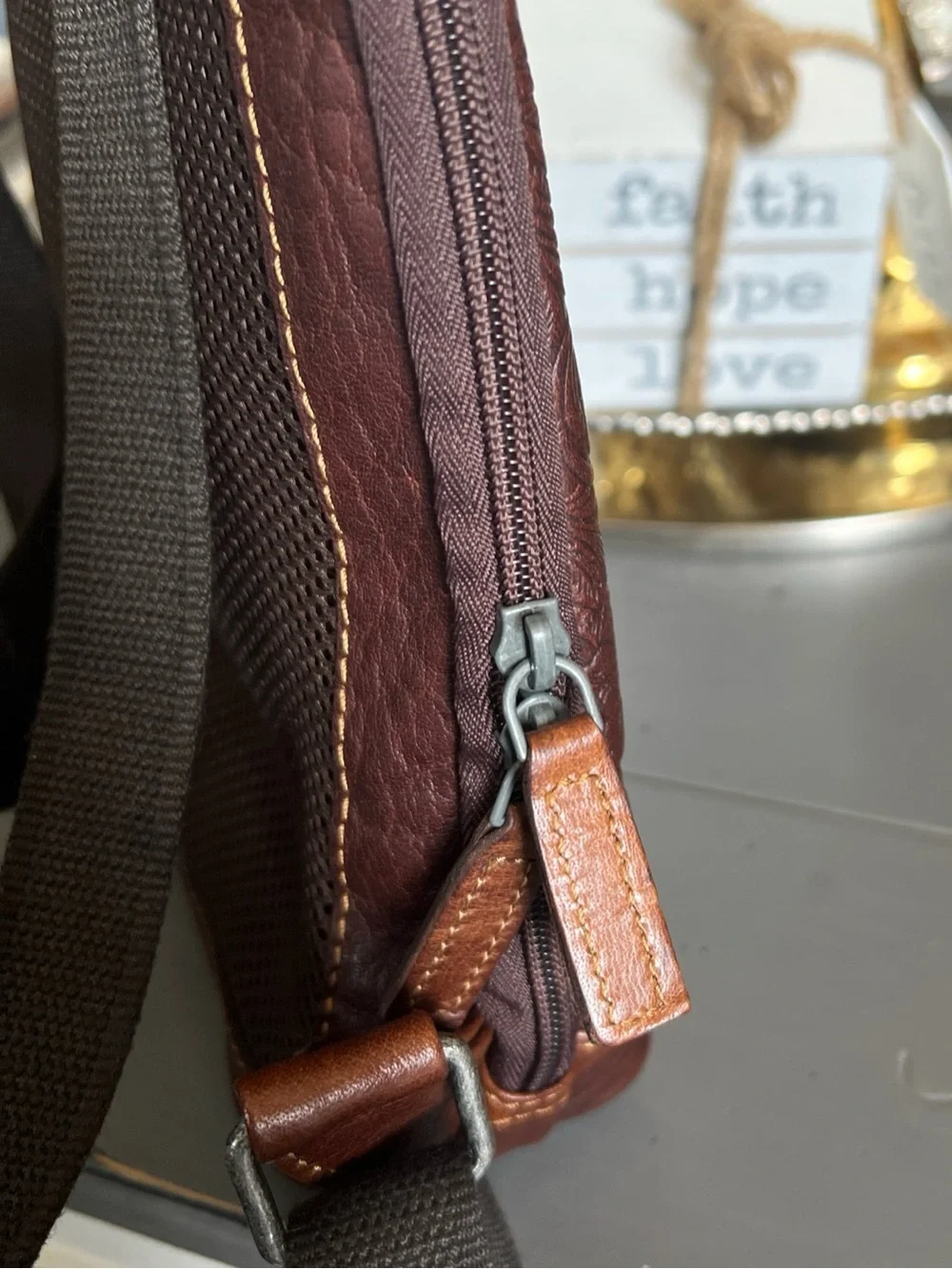 Jack Georges Small Convertible Backpack /Crossbody Leather